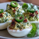 Guacamole Stuffed Deviled Eggs