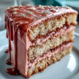 Bridal Shower Rosé Velvet Cake: A blush pink beauty with edible gold drips.