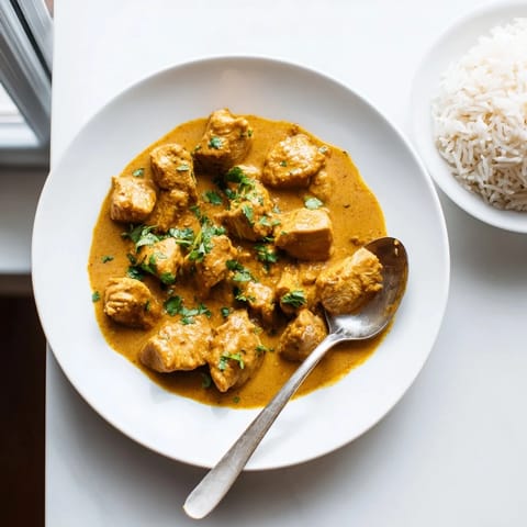 Homemade Chicken Tikka Masala with tender charred chicken in a rich, spiced tomato cream sauce.