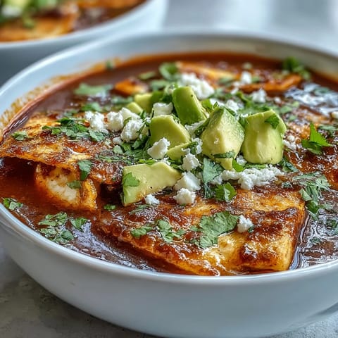 Vibrant Sopa Azteca garnished with fresh cilantro and lime wedges next to a steaming bowl.