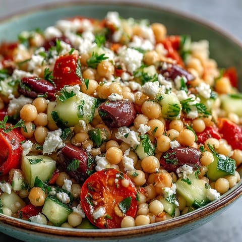 Mediterranean Pearl Couscous Salad