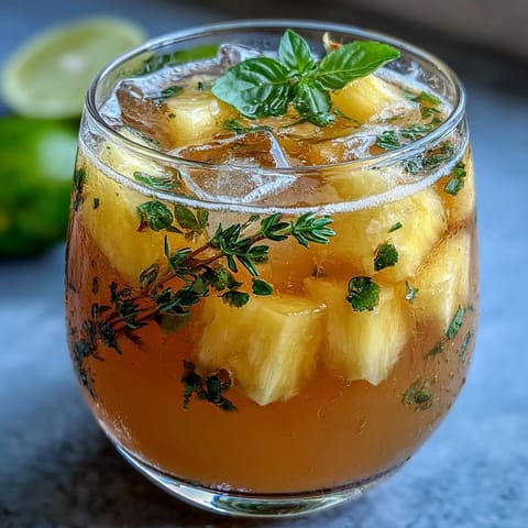 Pineapple Basil Agua Fresca