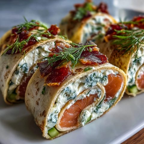 Smoked Salmon Cucumber Pinwheels