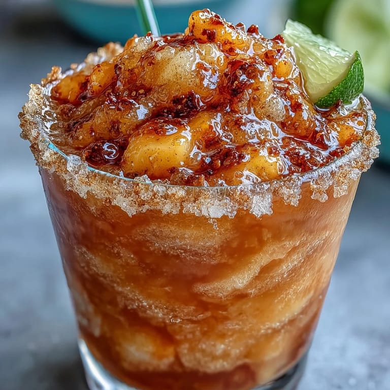 Indulge in this sweet and tangy Cinco de Mayo Mangonada mocktail, a delightful treat.