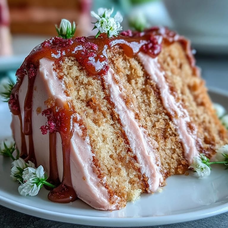 Decadent Rosé Velvet Cake, perfect for celebrations, adorned with a shimmering gold drip.