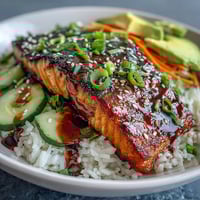 15-Minute Teriyaki Salmon Bowl